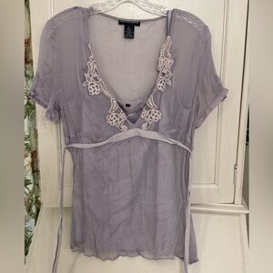 Spencer Jeremy woman's two-piece top size large lavender
